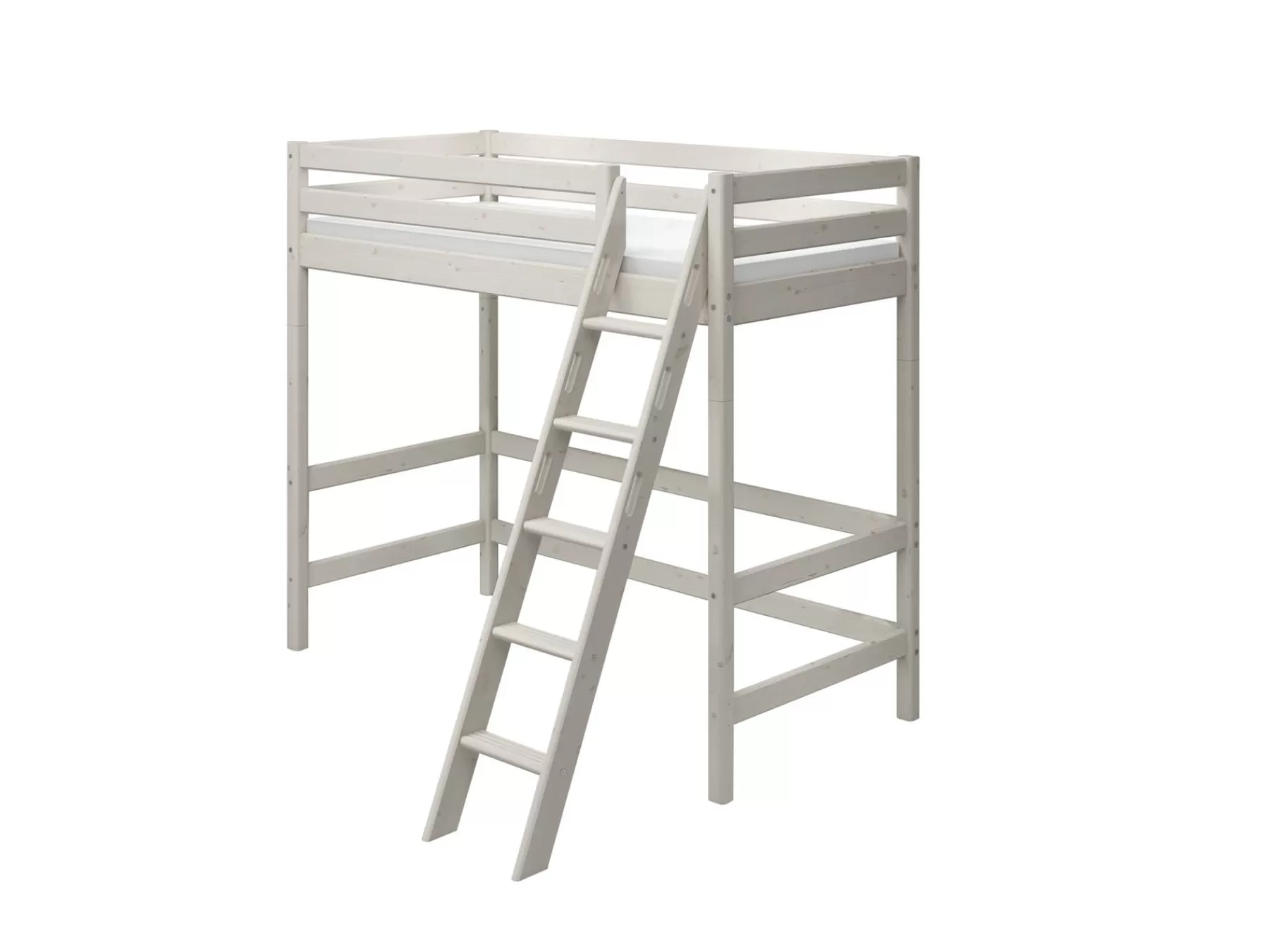 FLEXA Cama alta con escalera inclinada^ Camas Altas