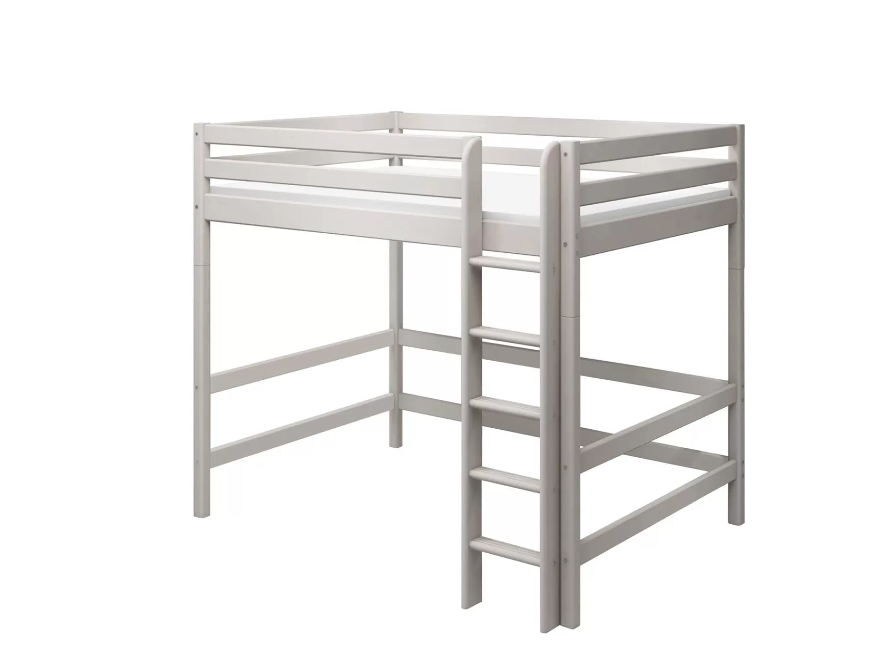FLEXA Cama alta con escalera recta^ Camas Altas