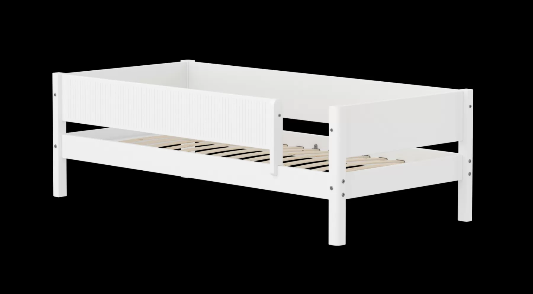 FLEXA Cama individual con barrera de seguridad^ Camas Individuales