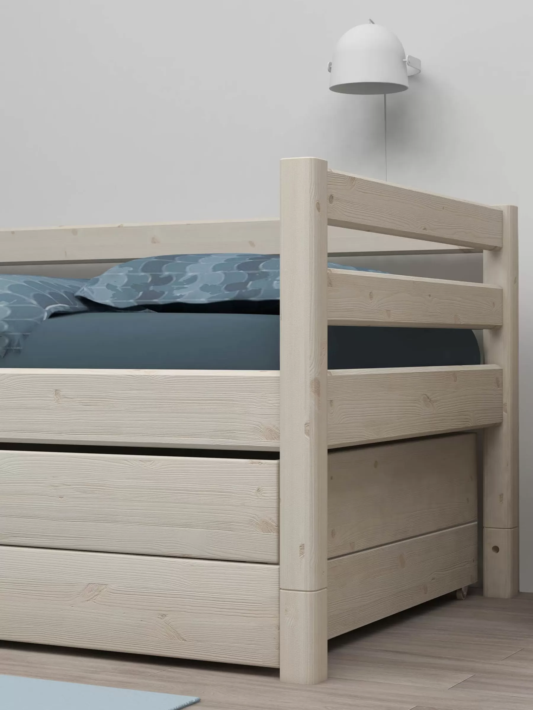 FLEXA Cama individual con cama de arrastre^ Reconstrucción | Camas Con Cama Nido