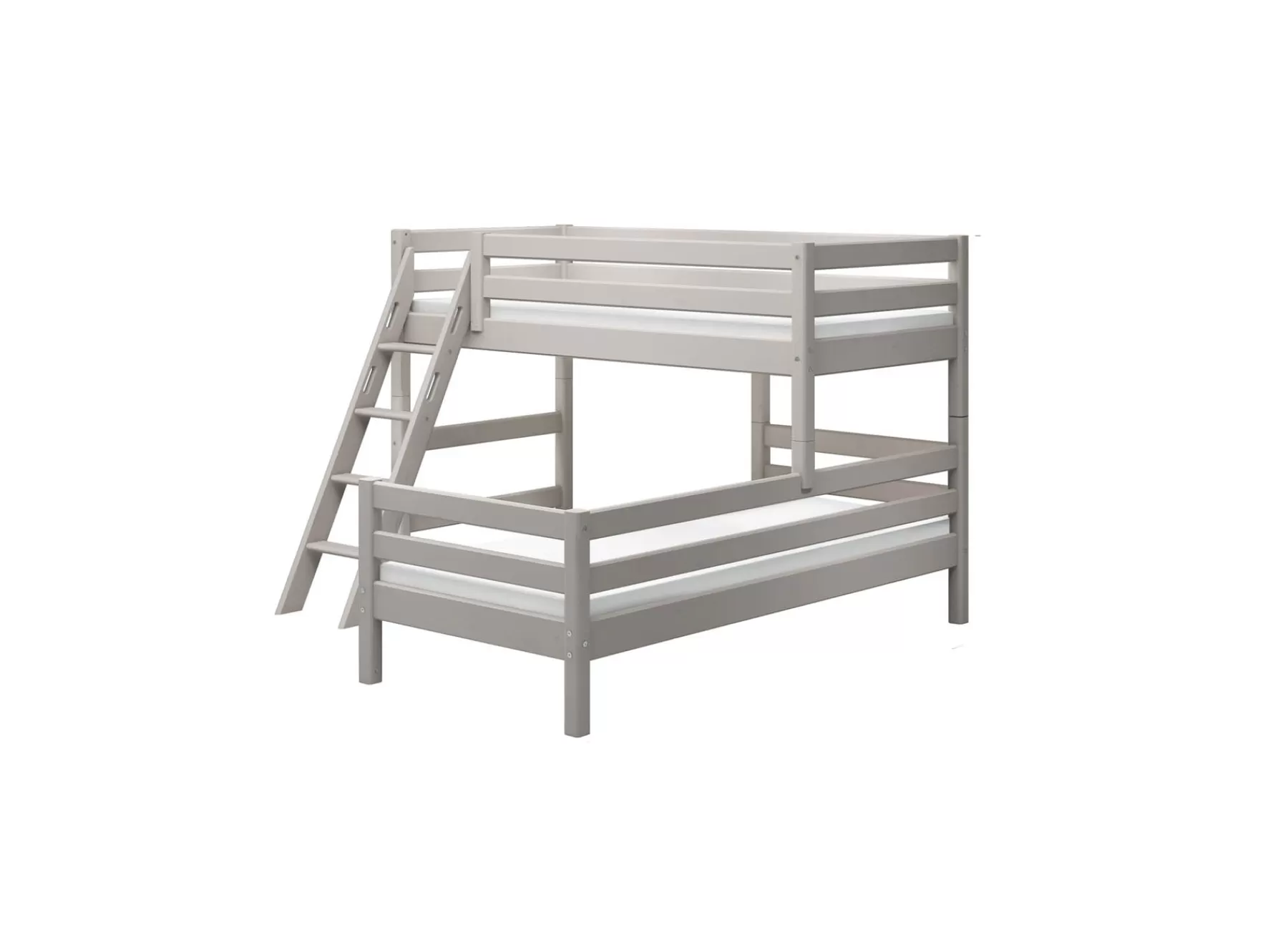 FLEXA Cama semi-alta con escalera inclinada^ Literas | Camas Media-altas