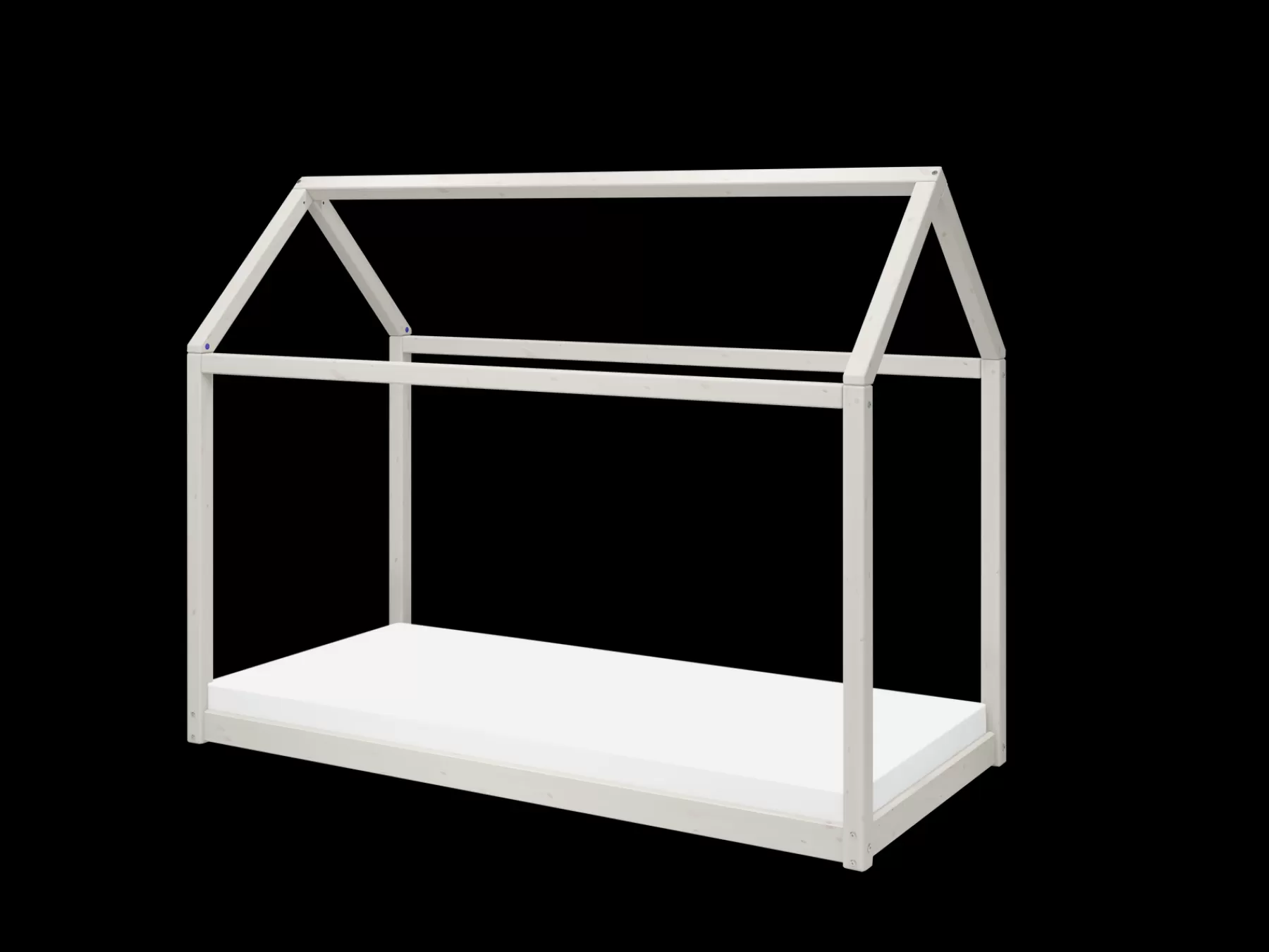FLEXA COTTAGE Cama individual, White Washed Pine, 90x200 cm^ House Beds | Camas Individuales