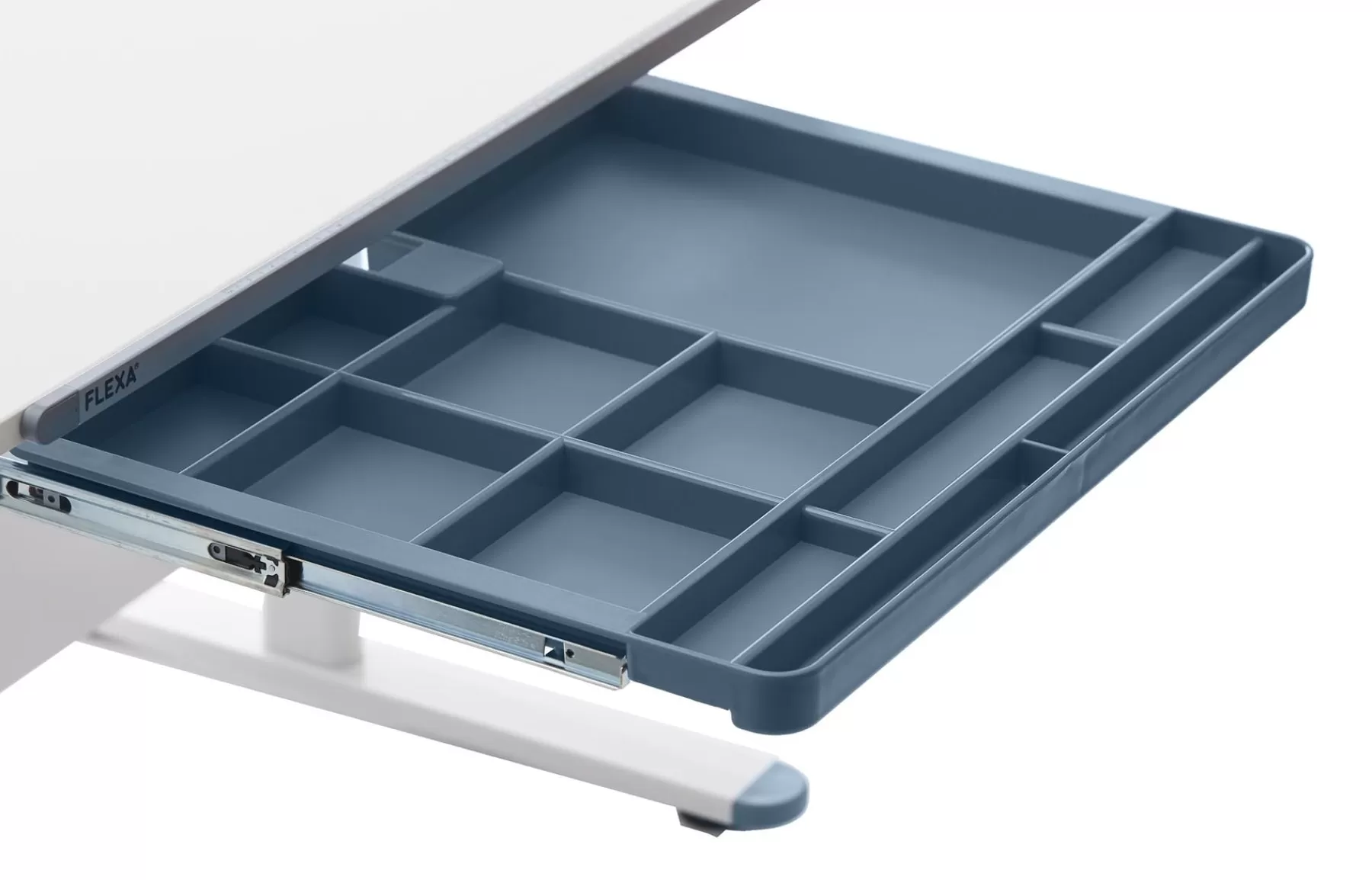 FLEXA EVO Cajones para escritorio, Frosty Blue, 63.5x46 cm^ Accesorios De Escritorio