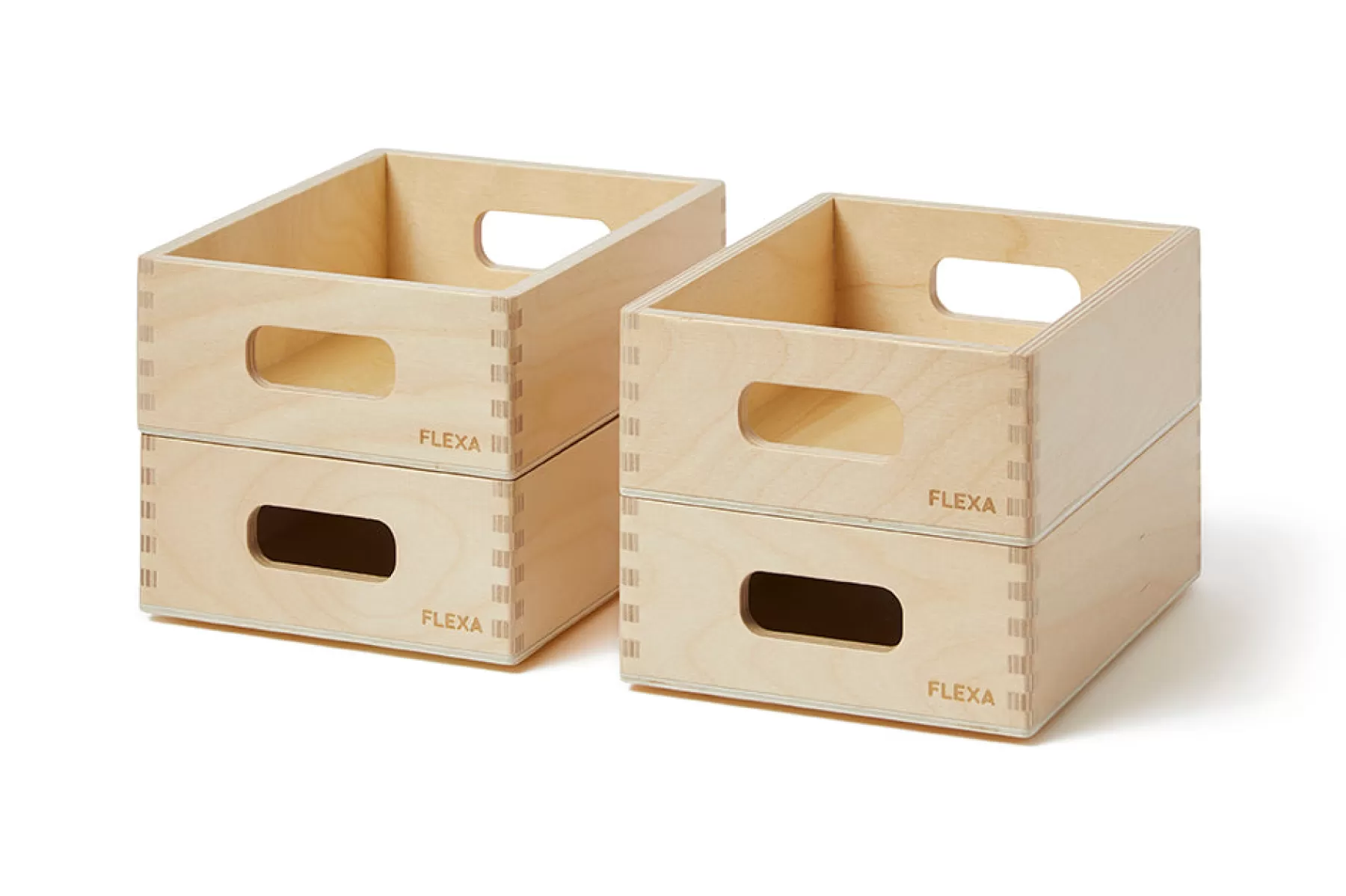FLEXA Set de cajas de almacenaje de madera - mini^ 6 Años | 5 Años