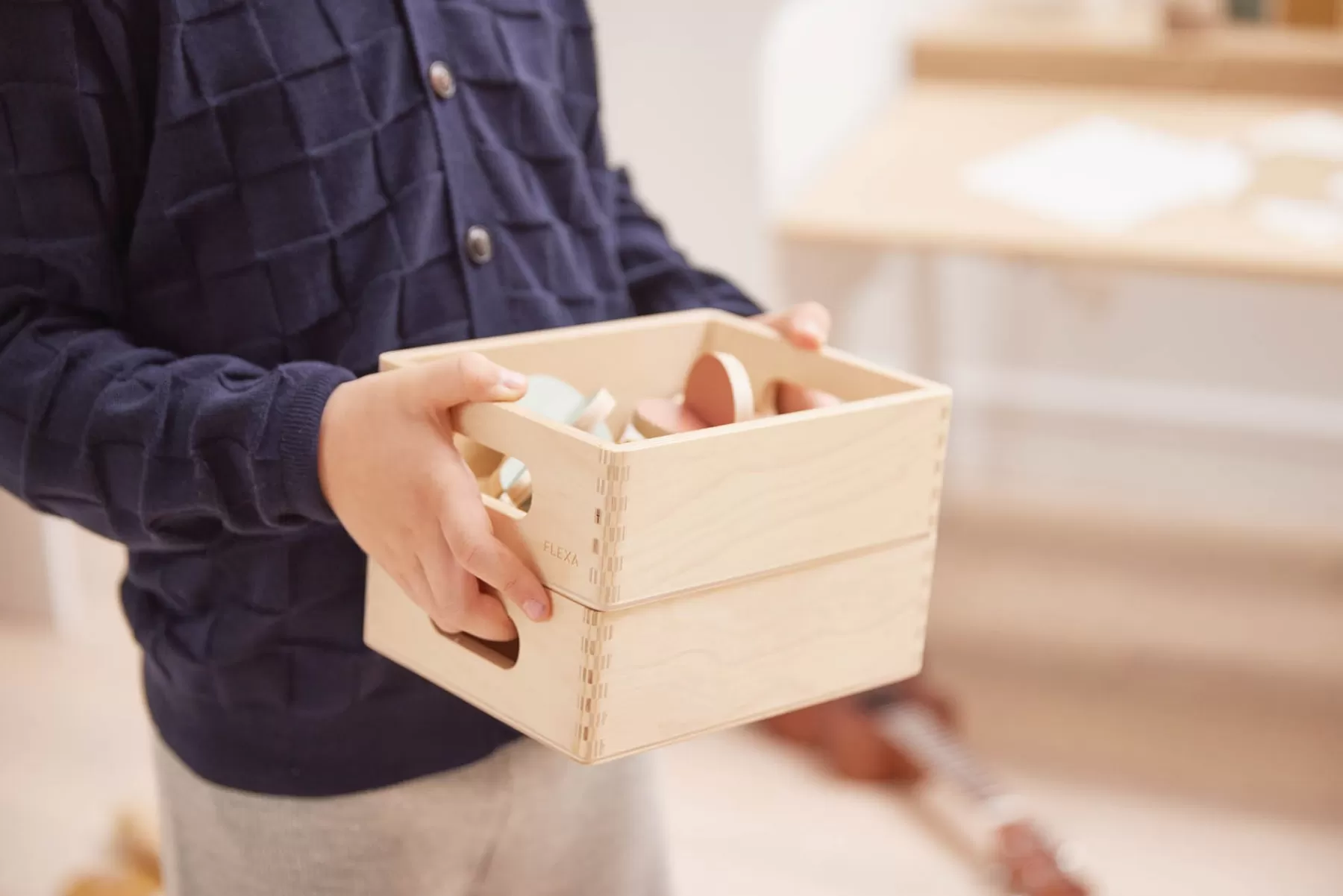 FLEXA Set de cajas de almacenaje de madera - mini^ 6 Años | 5 Años